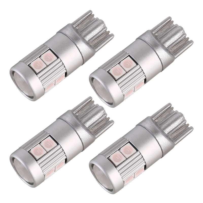 4 PCS T10 DC12V / 2W Car Clearance Light 9LEDs SMD-3030 Lamp Beads (Ice Blue Light)
