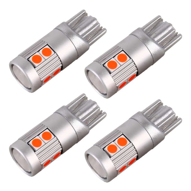 4 PCS T10 DC12V / 2W Car Clearance Light 9LEDs SMD-3030 Lamp Beads (Ice Blue Light)