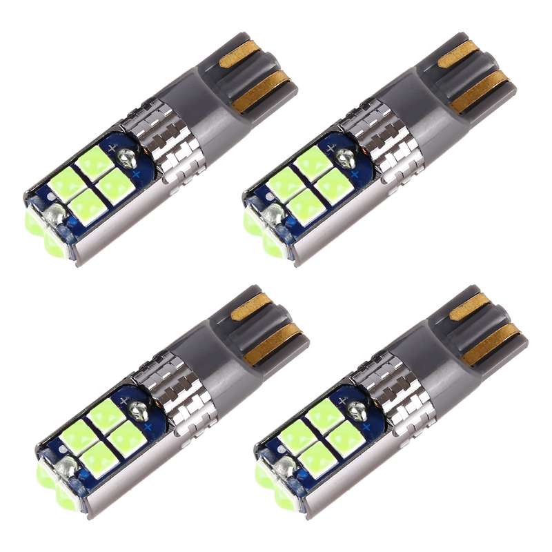 4 PCS T10 DC12V / 2W Car Clearance Light 10LEDs SMD-3030 Lamp Beads (Ice Blue Light)