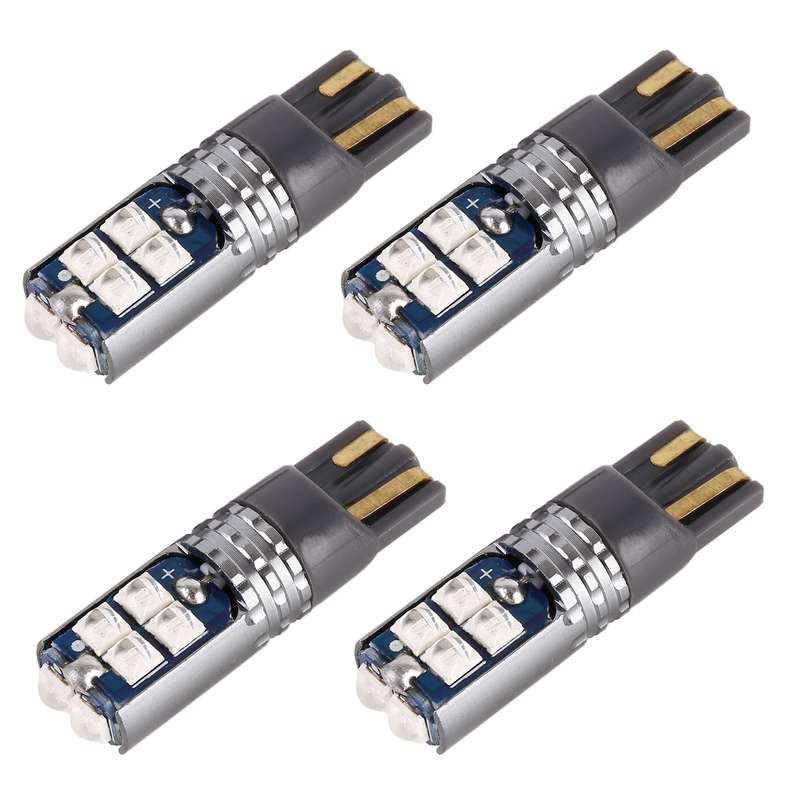 4 PCS T10 DC12V / 2W Car Clearance Light 10LEDs SMD-3030 Lamp Beads (Red Light)