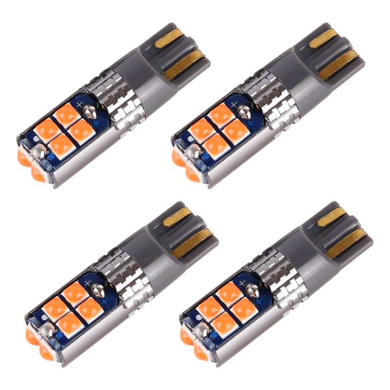 4 PCS T10 DC12V / 2W Car Clearance Light 10LEDs SMD-3030 Lamp Beads (Red Light)
