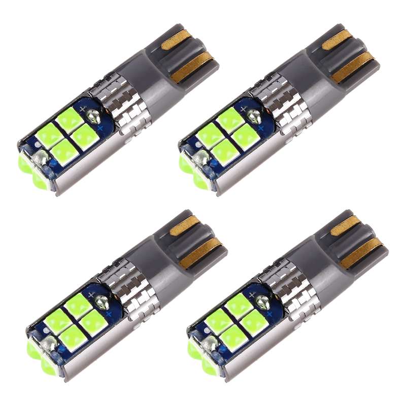 4 PCS T10 DC12V / 2W Car Clearance Light 10LEDs SMD-3030 Lamp Beads (Red Light)