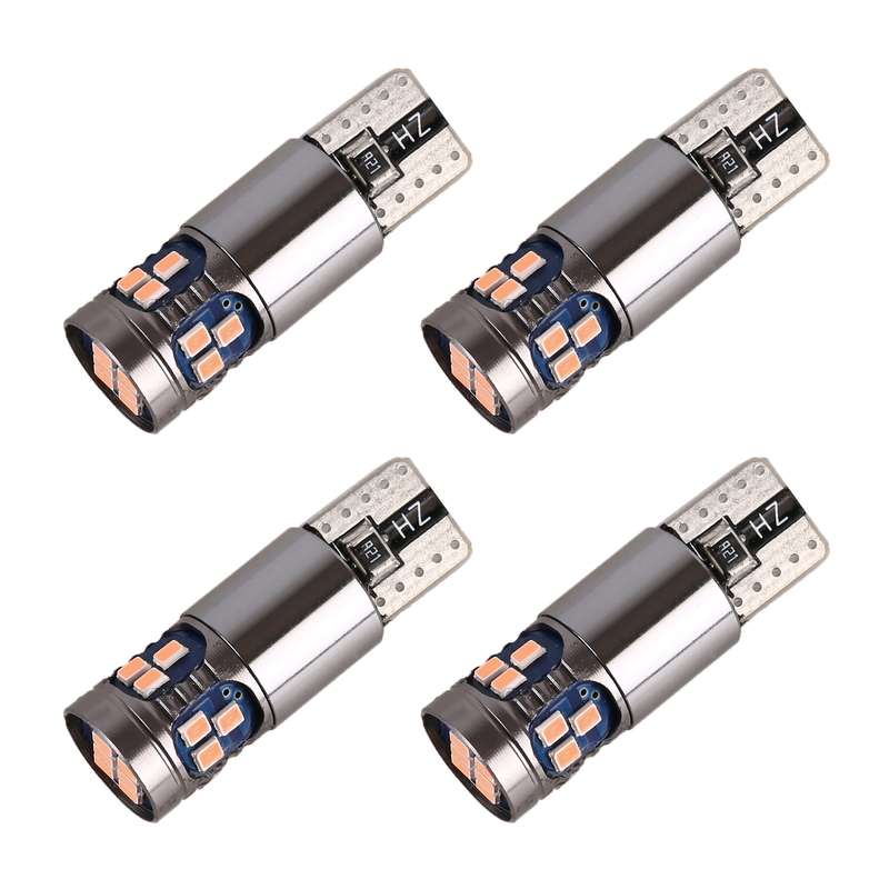 4 PCS T10 DC12V / 2.5W Car Clearance Light 18LEDs SMD-3020 Lamp Beads(Ice Blue Light)