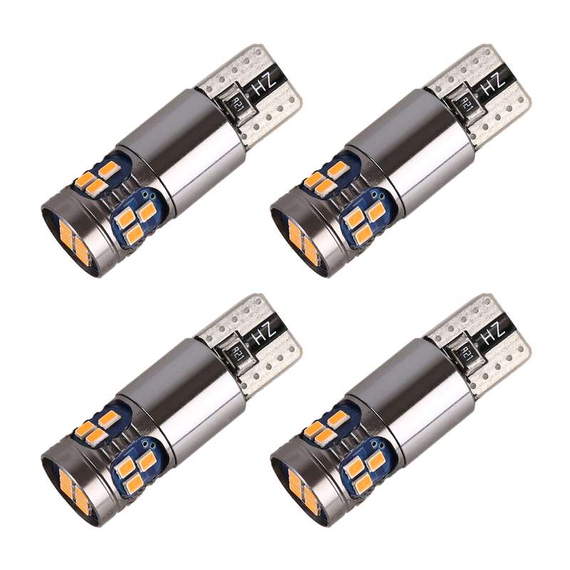 4 PCS T10 DC12V / 2.5W Car Clearance Light 18LEDs SMD-3020 Lamp Beads(Ice Blue Light)
