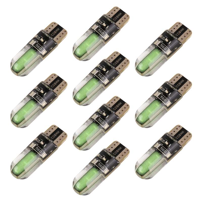 10 PCS T10 DC12V / 1W Car Clearance Light COB Lamp Beads (Ice Blue Light)
