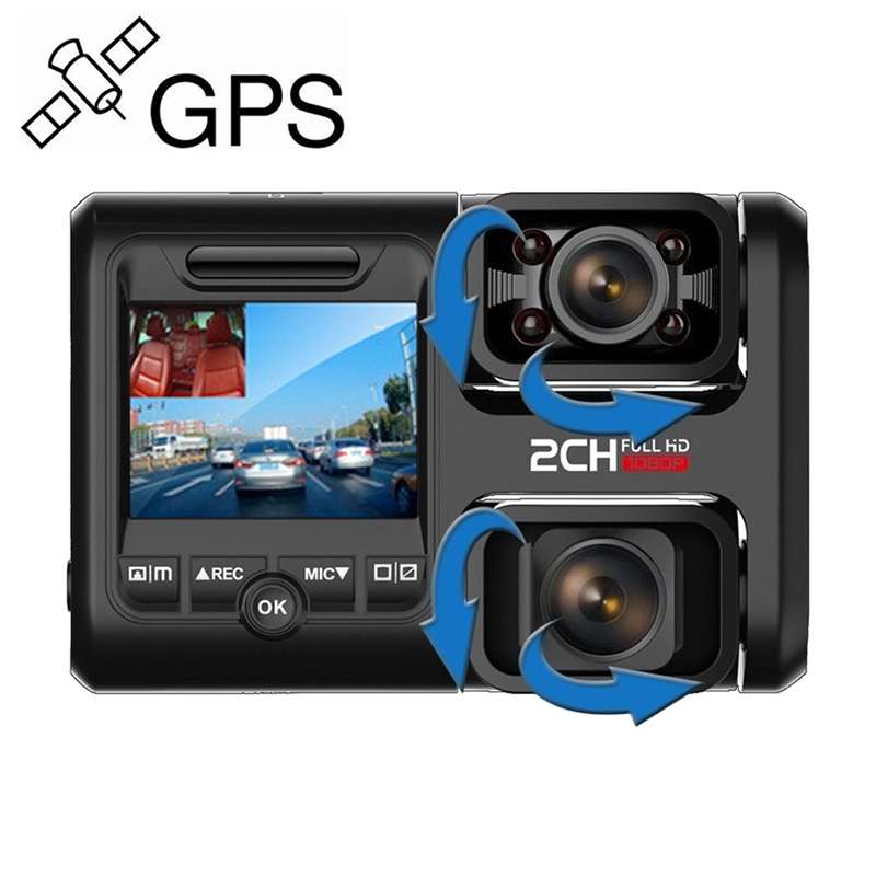 Z30 WiFi Dual-lens HD 2160P Non-light Night Vision 360-degree Panoramic Driving Recorder, GPS Versio