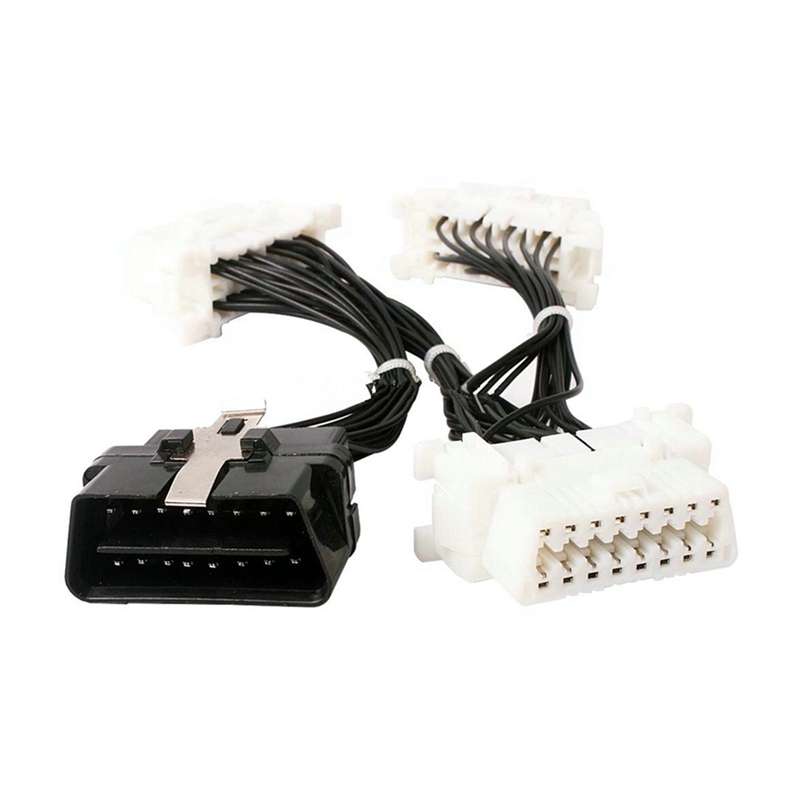 ELM327 OBD2 16Pin Male to 3 Female Car Diagnostic Cable
