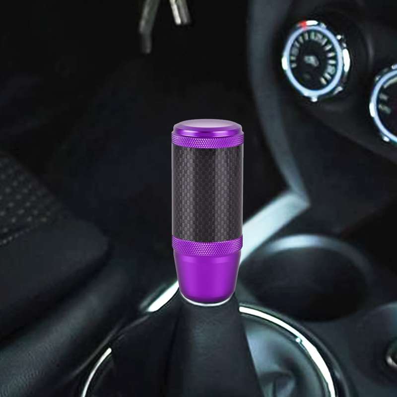 Universal Car Carbon Fiber Metal Gear Shift Knob (Gold)