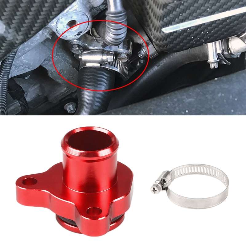 Car Water Hose Joint Pipe Adaptor with Clamps 11537541992 for BMW 335i (Black)