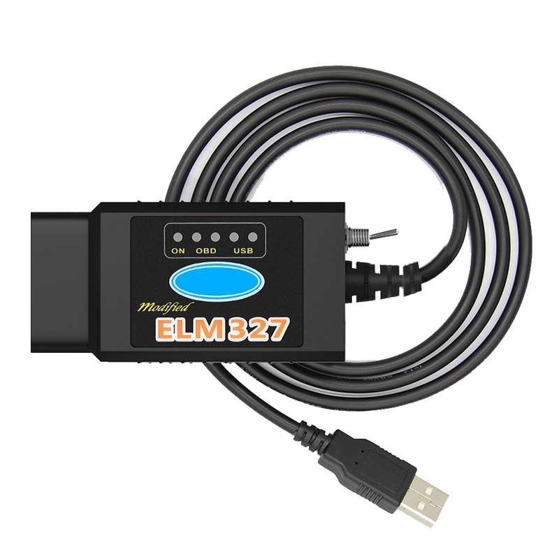 OBD ELM327 V1.5 USB Car Fault Diagnostic Cable with Switch (Orange)