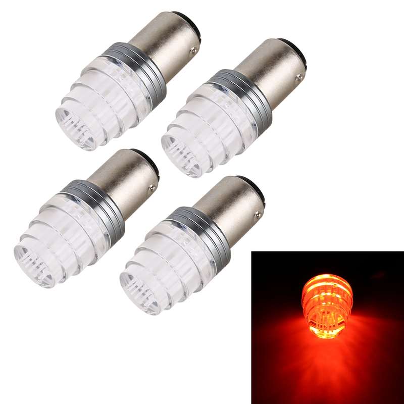 4 in 1 1157 DC12V 0.6W 9LEDs SMD-3528 Car Brake Light (Blue Light)