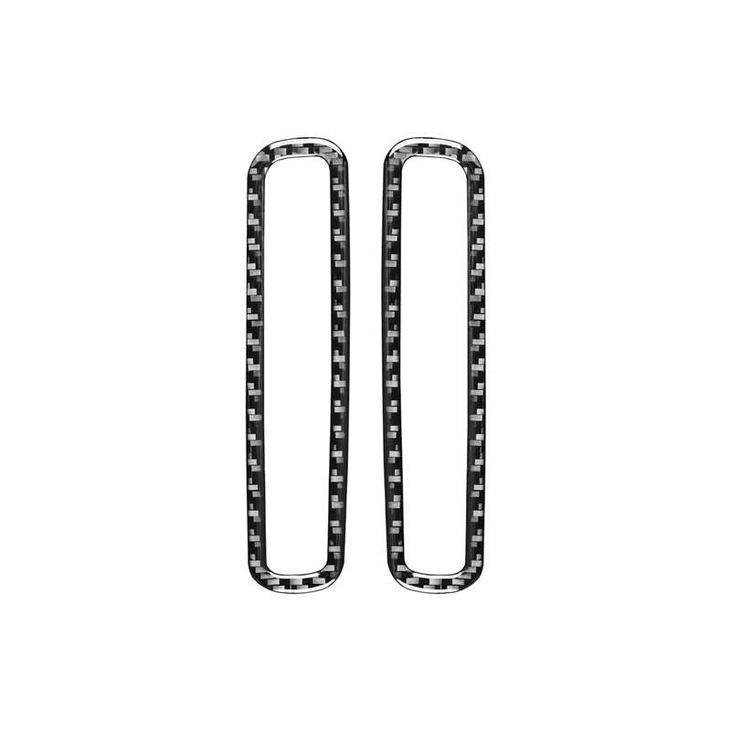 2 PCS / Set Carbon Fiber Car A-pillar Air Outlet Frame Decorative Sticker for Volkswagen Scirocco 20