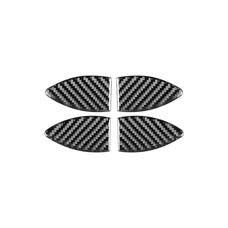 Carbon Fiber Car Inner Door Bowl Decorative Sticker for Toyota Old RAV4 2006-2013,Left and Right Dri