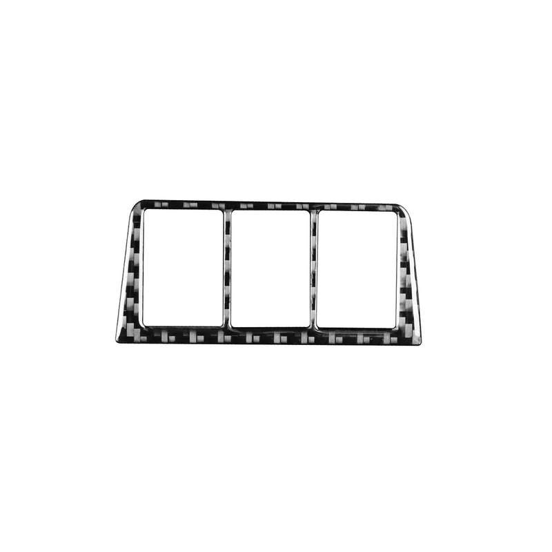 Carbon Fiber Car Headlight Switch Frame Decorative Sticker for Toyota Old RAV4 2006-2013,Left and Ri