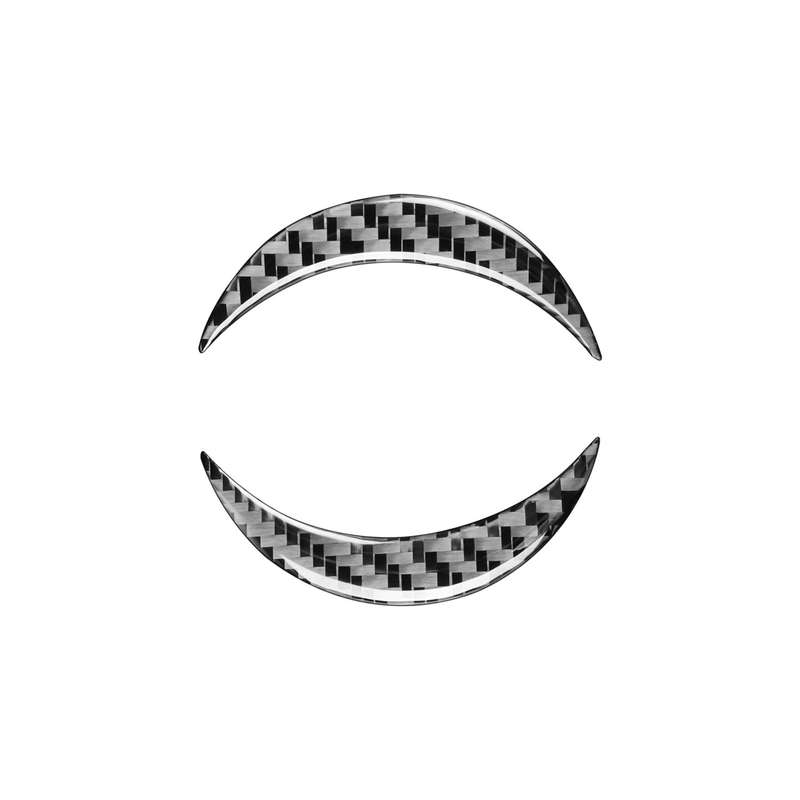 Carbon Fiber Car Steering Wheel Label Decorative Sticker for Toyota Old RAV4 2006-2013,Left and Righ