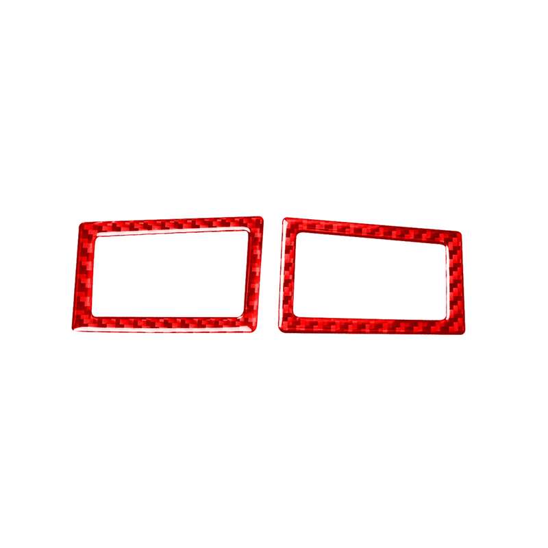 2 PCS / Set Carbon Fiber Car Dashboard Air Outlet Decorative Sticker for Toyota Corolla 2014-2018,Le