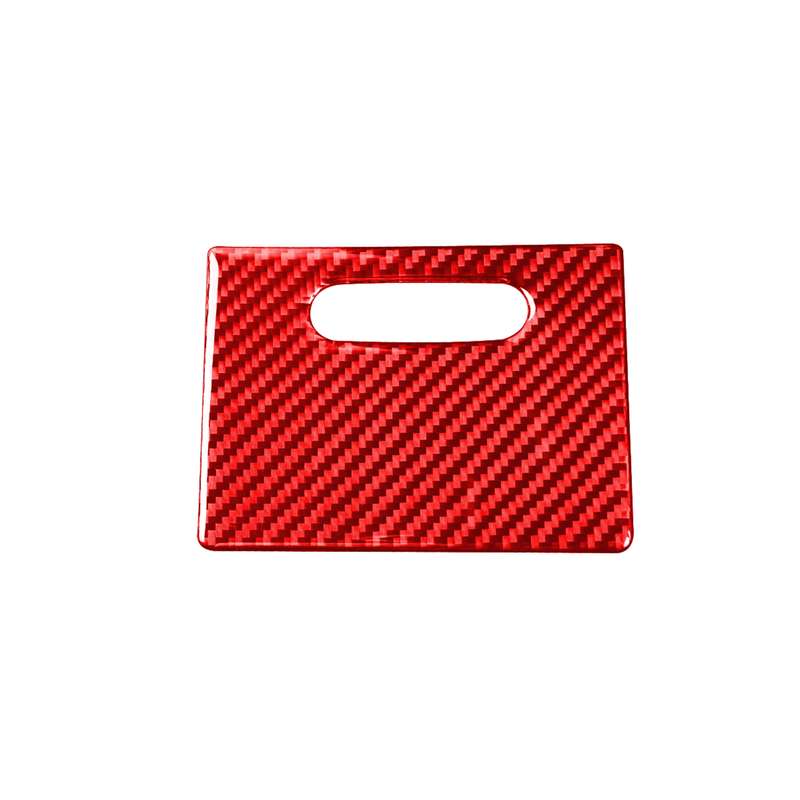 Carbon Fiber Car Cigarette Lighter Cover Decorative Sticker for Toyota Corolla 2014-2018,Left and Ri