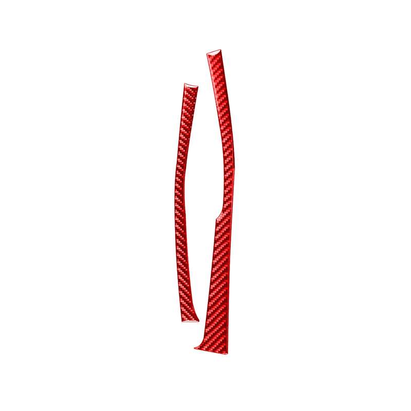 2 PCS / Set Carbon Fiber Car Gear Side Decorative Sticker for Toyota Corolla 2014-2018,Right Drive (