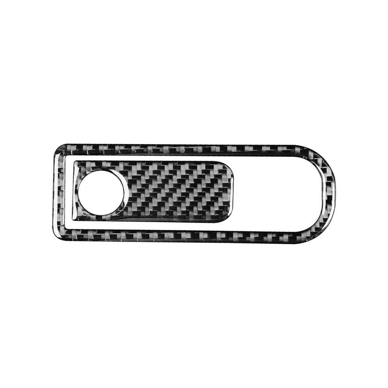 2 PCS / Set Carbon Fiber Car Glove Box Switch Decorative Sticker for Mercedes-Benz B-Class 2019 / GL