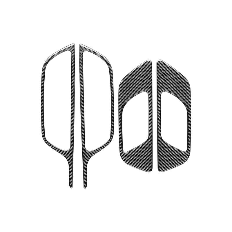4 PCS / Set Carbon Fiber Car Inner Door Handle Frame Decorative Sticker for Mercedes-Benz B-Class 20