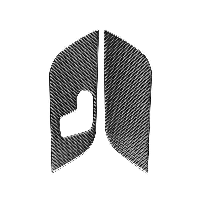 6 PCS / Set Carbon Fiber Car B Front Door Panel Decorative Sticker for Mercedes-Benz B-Class 2019,Le
