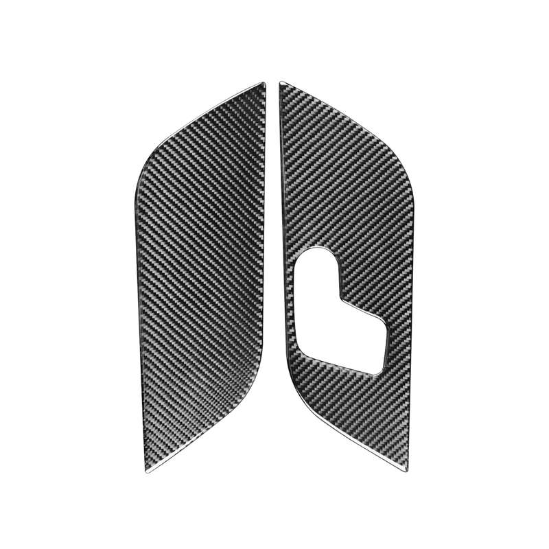 6 PCS / Set Carbon Fiber Car B Front Door Panel Decorative Sticker for Mercedes-Benz B-Class 2019,Ri