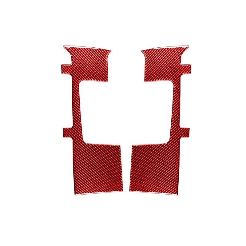 2 PCS / Set Carbon Fiber Car Seat Belt Panel Decorative Sticker for Toyota Tundra 2014-2018,Left and