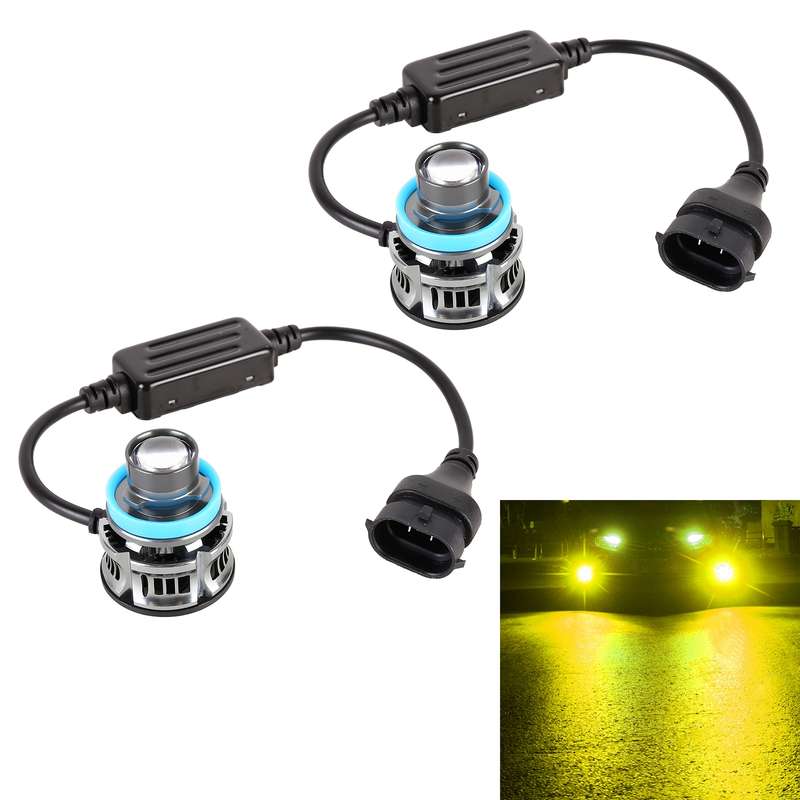1 Pair H11 27W / DC12V Car Aluminum Alloy LED Headlight (Blue Light)