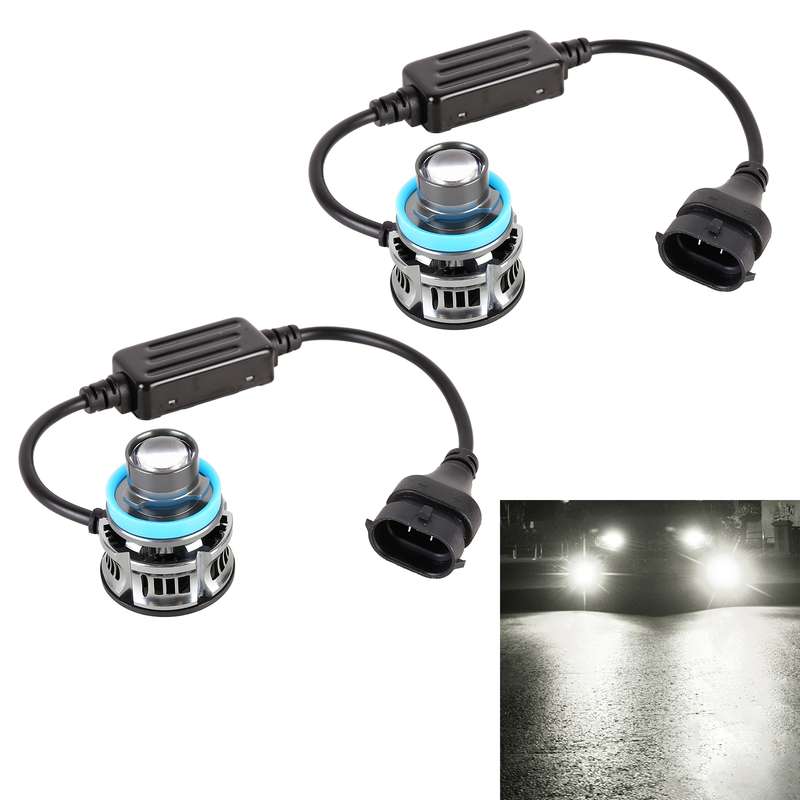 1 Pair H11 27W / DC12V Car Aluminum Alloy LED Headlight (Blue Light)