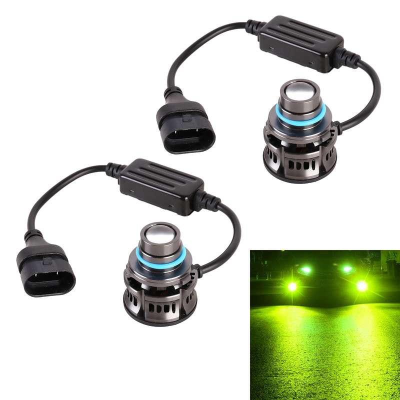 1 Pair 9005 27W / DC12V Car Aluminum Alloy Flashing LED Headlight (Blue Light)
