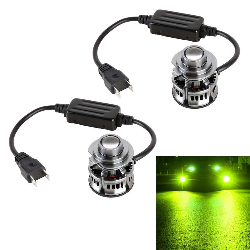 1 Pair H7 27W / DC12V Car Aluminum Alloy Flashing LED Headlight (Blue Light)