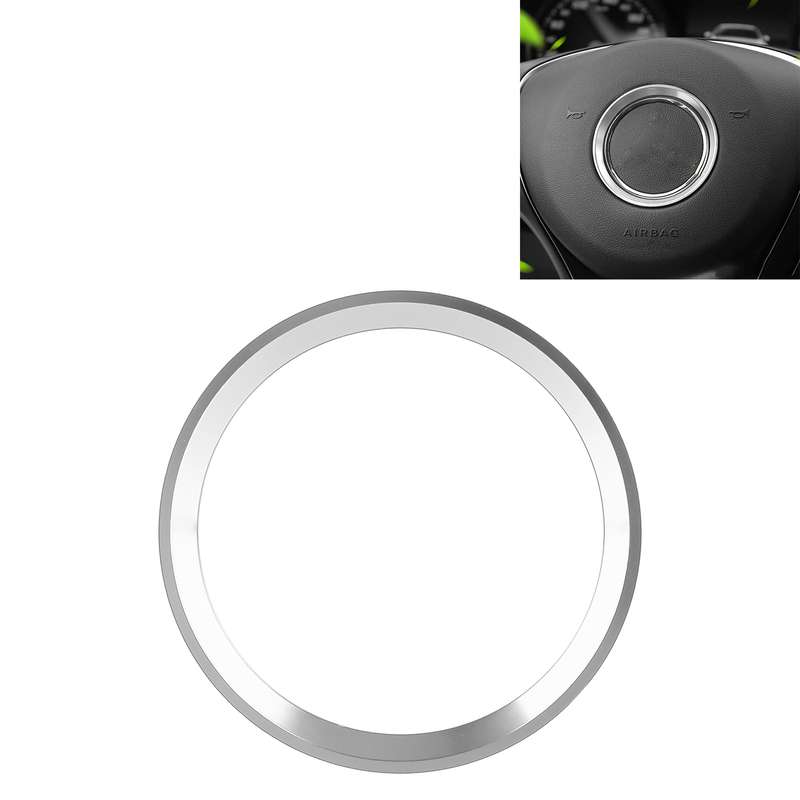 Car Steering Wheel Decorative Ring Cover for Mercedes-Benz,Inner Diameter: 5.6cm (Blue)