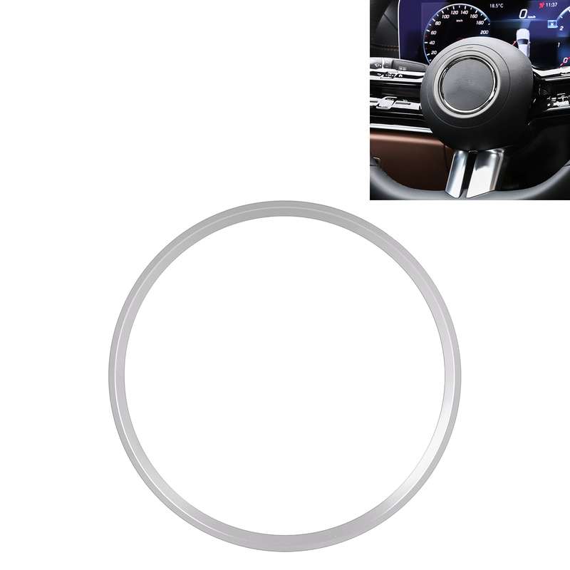 Car Steering Wheel Decorative Ring Cover for Mercedes-Benz,Inner Diameter: 7.2cm (Blue)