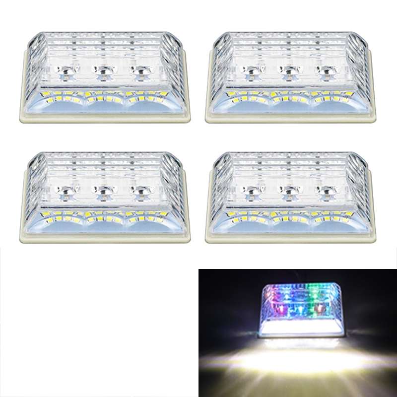 4 PCS ZS-6001 DC24V Car / Truck Side Marker Indicator Lights Bulb Lamp (Blue Light)