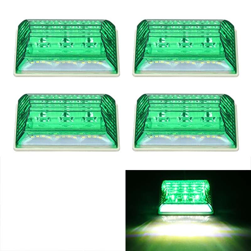4 PCS ZS-6001 DC24V Car / Truck Side Marker Indicator Lights Bulb Lamp (Blue Light)