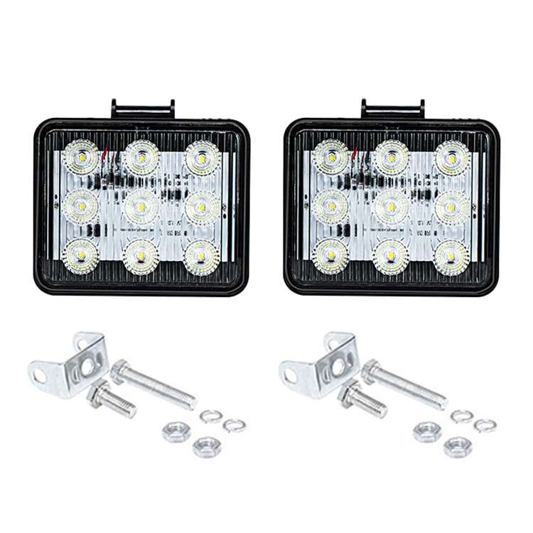 2 PCS ZS-7013 3 inch 9LEDs Strobe Waterproof Car / Truck Warning Light (Blue Light)