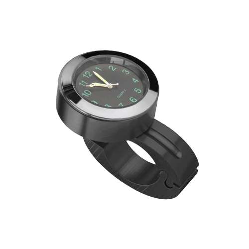 Motorcycle 22-25mm Handlebar Clock Quartz Watch with Lock (Black)