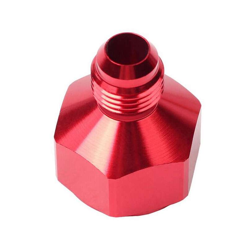 AN10 to AN8 Male and Female Connector Conversion Screw Oil Cooler Conversion Reducer Adapter (Black)