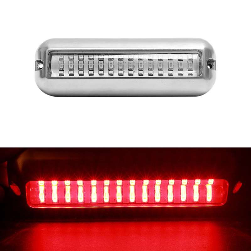 MK-042 Ship / Yacht 10-30V 42LEDs Waterproof Stainless Steel Underwater Light (Blue Light)