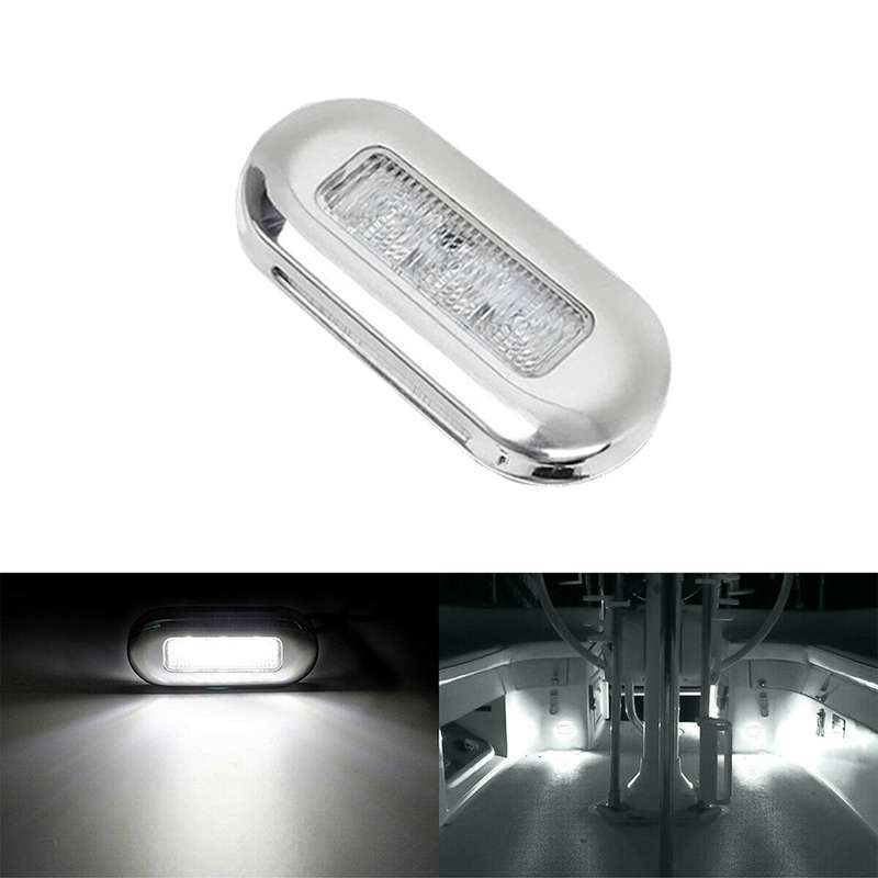 MK-056 Ship / Yacht 3 inch 12V LED Waterproof Stainless Steel Underwater Light (Blue Light)