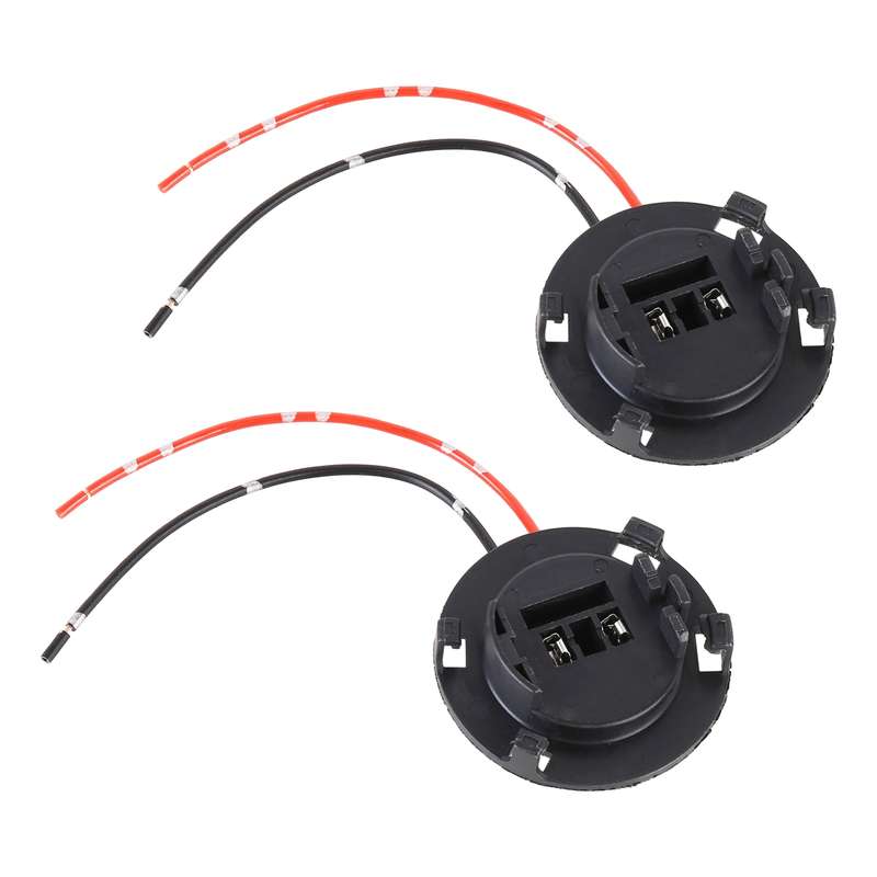 1 Pair TK-306 H7 Halogen Lamp Socket Car Bulb Holder Base with Cable for Hyundai Tucson 2017 / Kia C