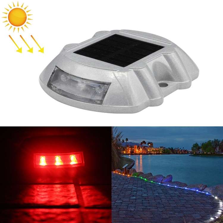 Solar Horseshoe Road Stud Light Car Guidance Light Road Deceleration Light, Constantly Bright Versio