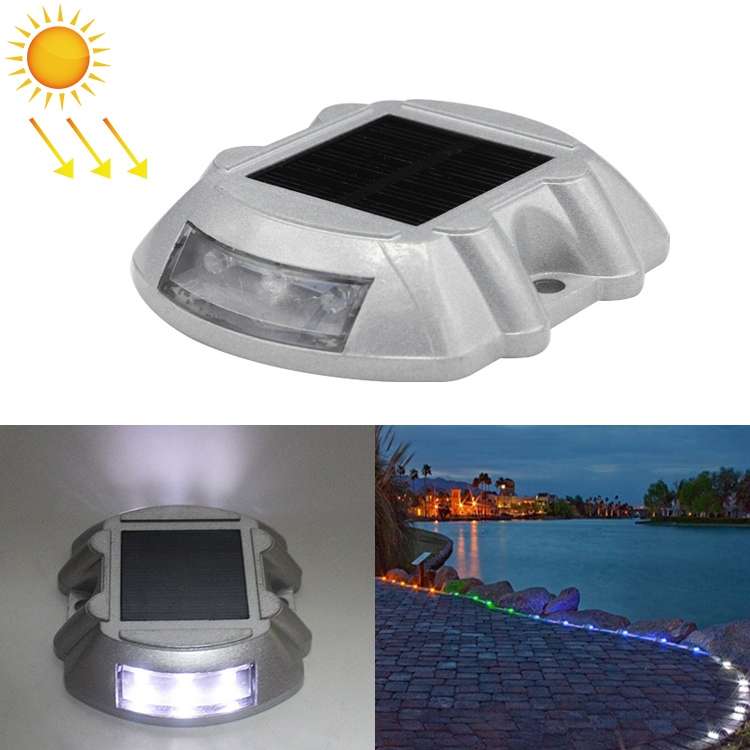 Solar Horseshoe Road Stud Light Car Guidance Light Road Deceleration Light, Constantly Bright Versio