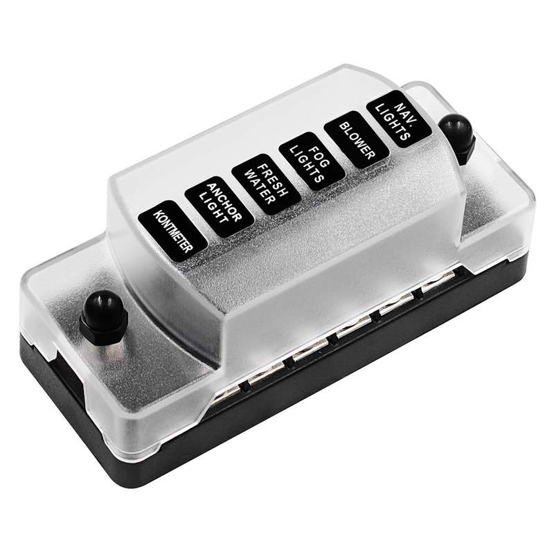 CS-979A1 FB1903 1 In 1 Out 6 Ways No Distinction Positive Negative Fuse Box without Fuse for Auto Ca