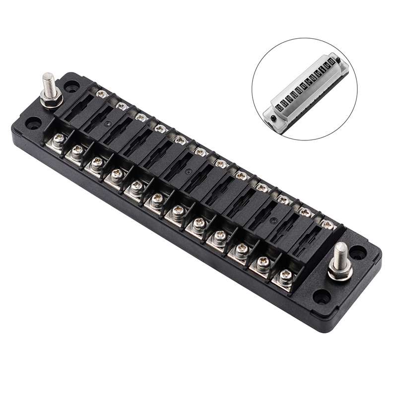 CS-979A2 FB1904 1 In 1 Out 12 Ways No Distinction Positive Negative Fuse Box without Fuse for Auto C
