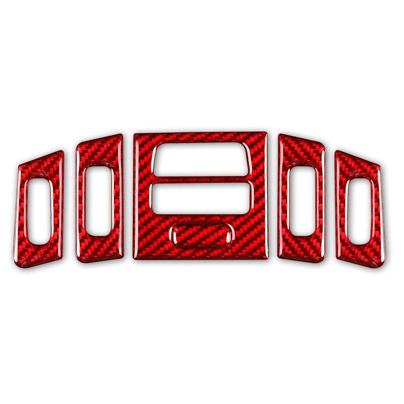 5 PCS Set for BMW 3 Series E90 High Matching Carbon Fiber Car Air Outlet Decorative Sticker,Left and