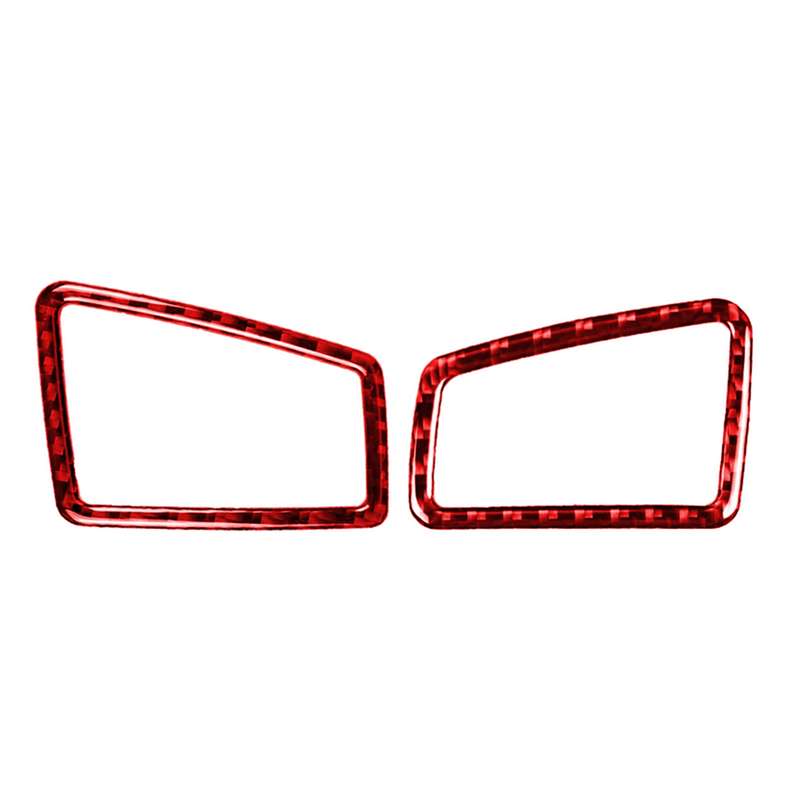 2 PCS Set for BMW 3 Series E90 Carbon Fiber Car Instrument Air Outlet Decorative Sticker,Right Drive