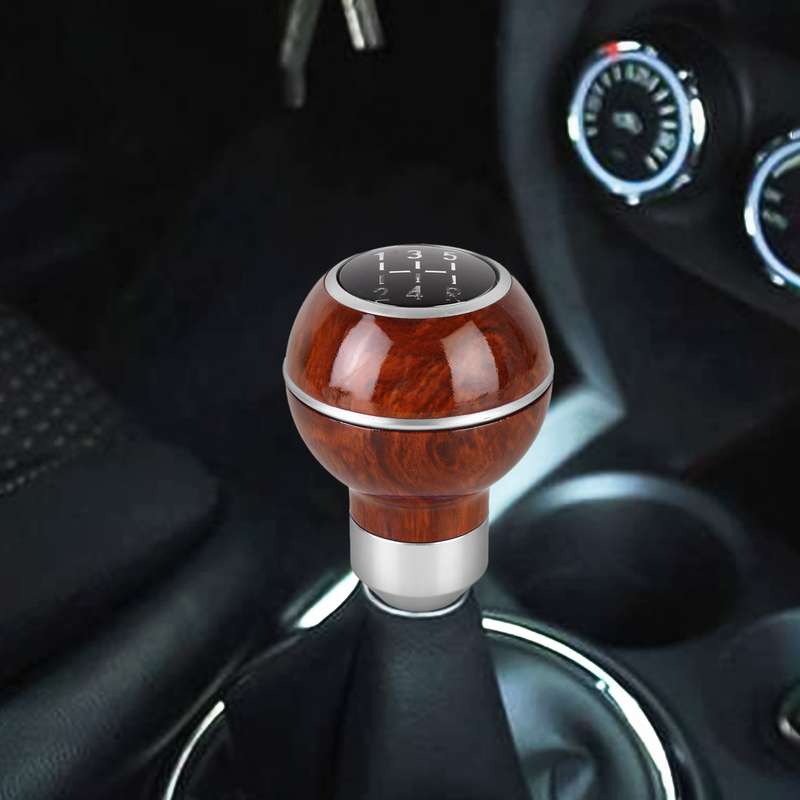 Universal Car Wood Texture Metal Gear Shift Knob (Blue)