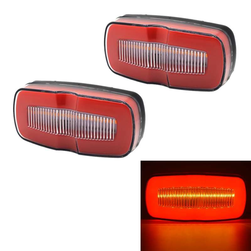 2 PCS MK-190 Truck LED Side Marker Light (White Light)