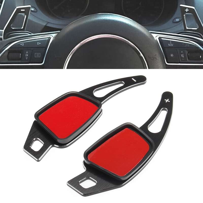 Car Modification Aluminum Paddle Shift Extensions for Audi A3 / S3 2017-2020 Steering Wheel Gear Shi